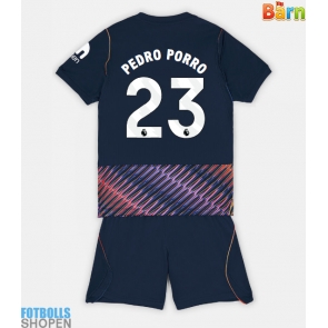 Billiga Tottenham Hotspur Pedro Porro #23 Bortatröja Barn 2026-27 Kortärmad (+ Korta byxor)